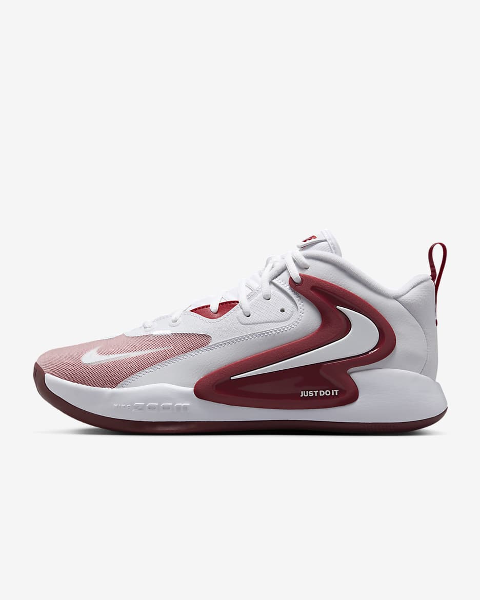 Tenis para cancha cubierta Nike HyperSet 2 - Blanco/Carmesí team/Blanco