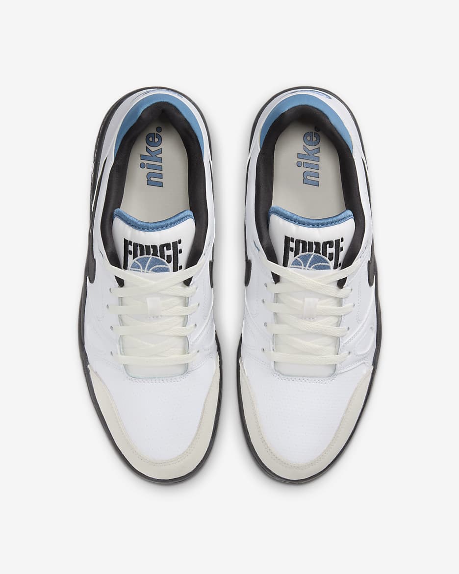 Tenis para hombre Nike Full Force Low - Blanco/Fantasma/Tormenta del Egeo/Negro