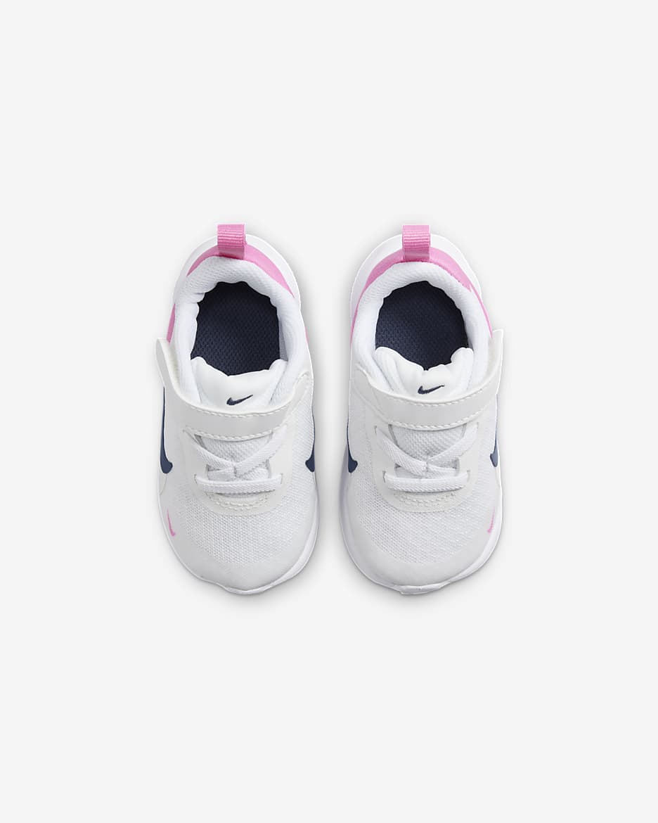 Tenis para bebé e infantil Nike Revolution 7 - Blanco/Rosa alegre/Azul marino medianoche