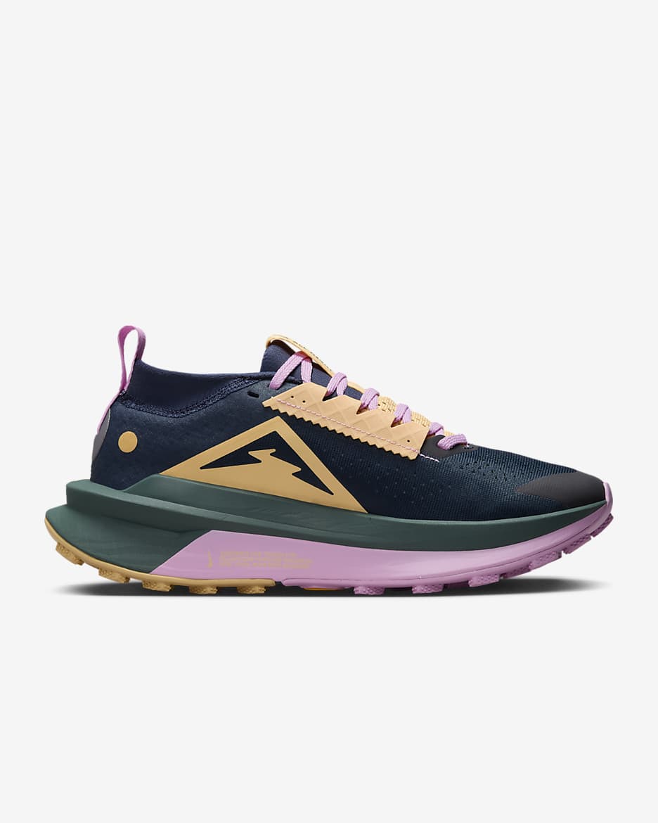 Nike Zegama 2 Traillaufschuh (Damen) - Armory Navy/Celestial Gold/Vintage Green/Metallic Silver