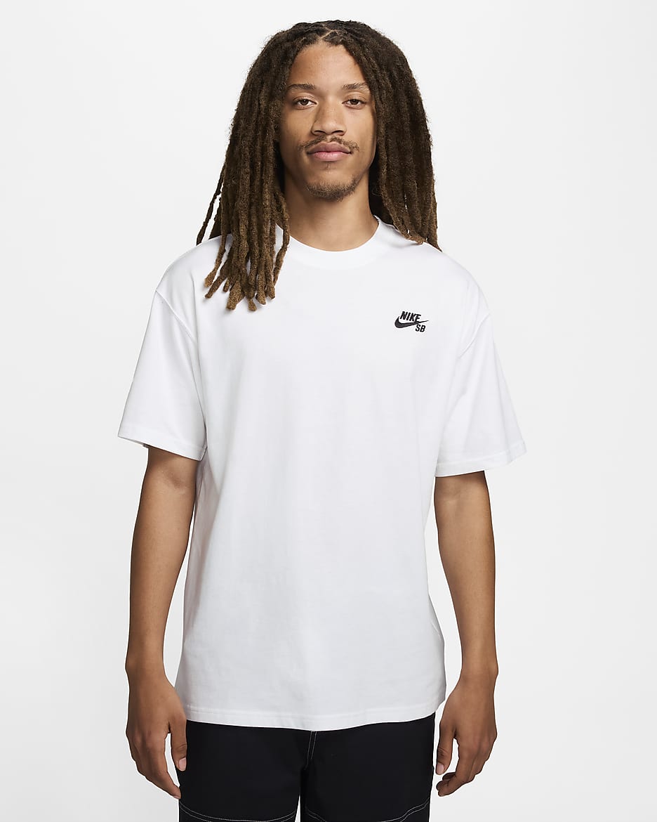 Nike SB Skateshirt met logo voor heren - Wit