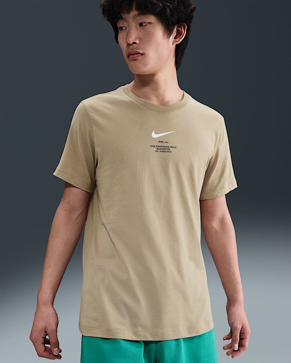 ナイキ スポーツウェア アスレチックス メンズ Tシャツ - パラシュートベージュ/セイル