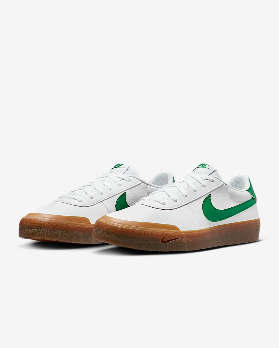 Nike Court Shot Men's Shoes - White/Gum Medium Brown/Malachite