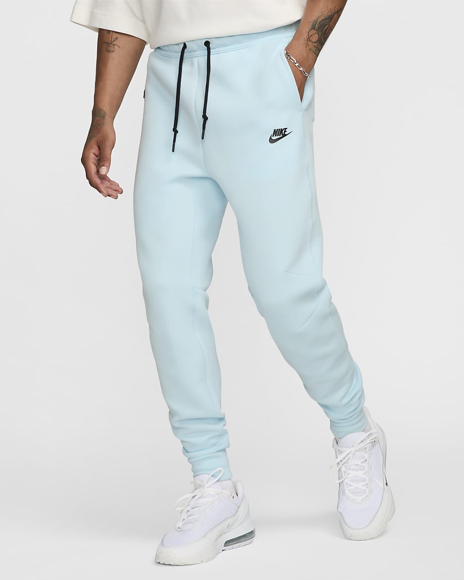 Pantalon de jogging Nike Sportswear Tech Fleece pour homme - Glacier Blue/Noir