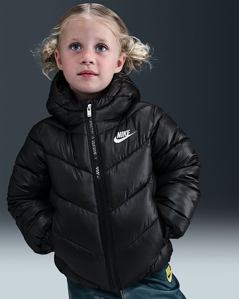 Chamarra acolchada "All Day Play" infantil Nike Sportswear - Negro