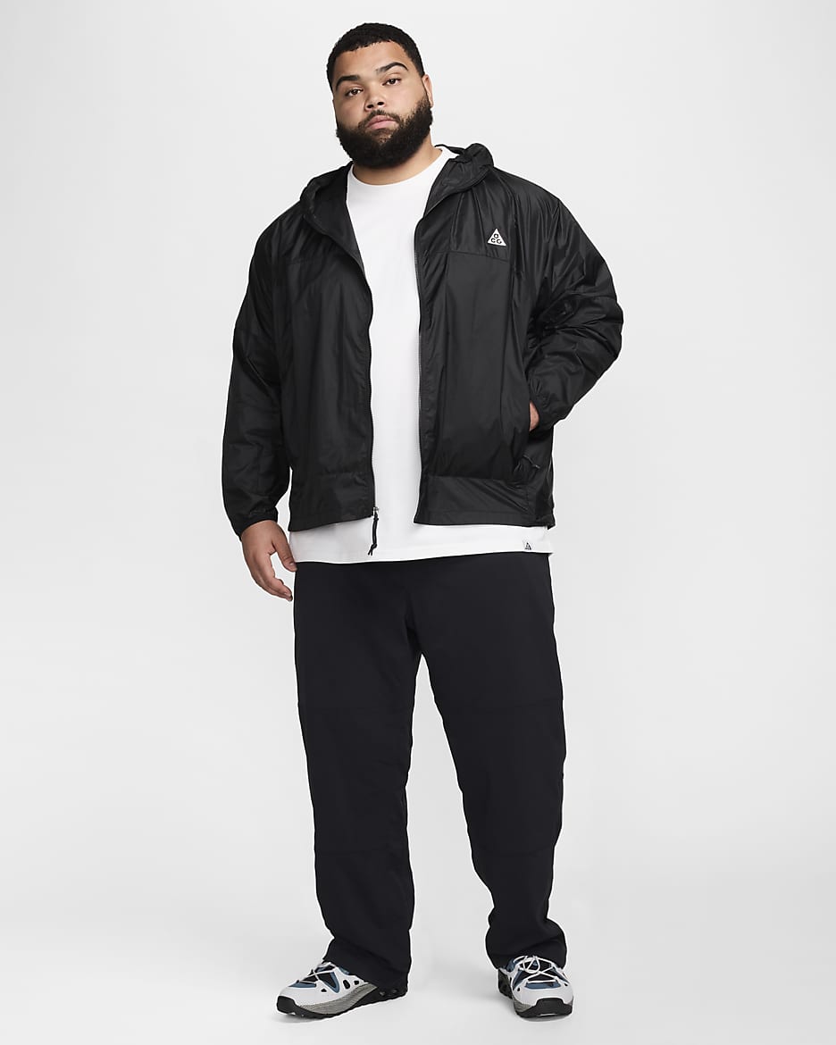 Veste coupe-vent Nike ACG « Cinder Cone » pour homme - Noir/Anthracite/Summit White