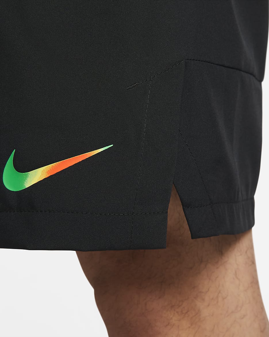 Nike Dri-FIT Flex Men's 9" (23cm approx.) Woven Fitness Shorts - Black/White