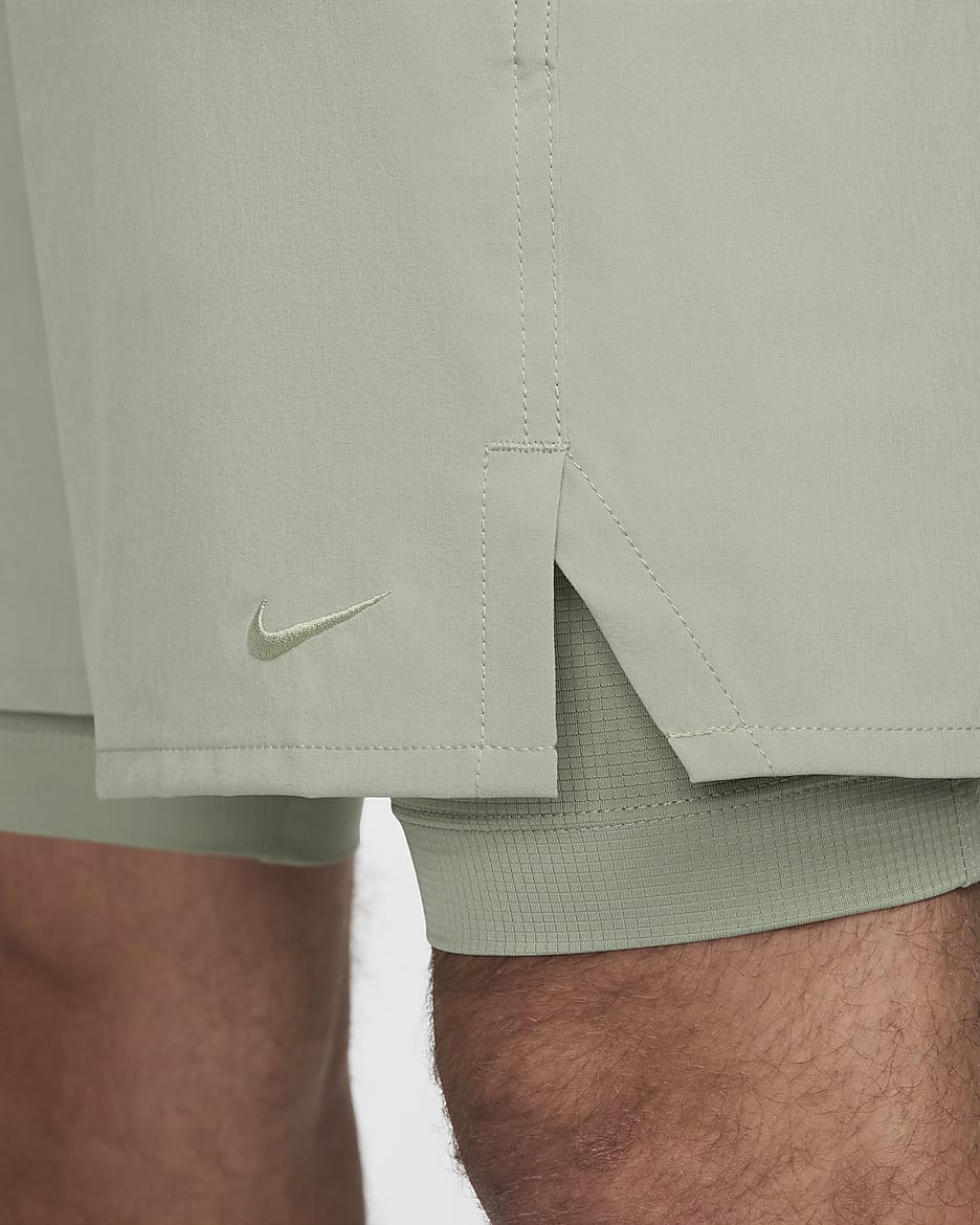 Shorts versátiles Dri-FIT de 18 cm 2 en 1 para hombre Nike Unlimited - Horizonte jade/Horizonte jade/Negro/Horizonte jade