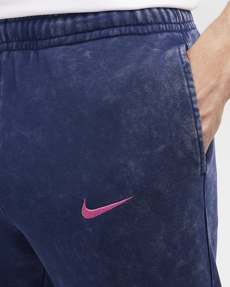 Atlético Madrid Club Third Men's Nike Football French Terry Joggers - Blue Void/Pink Glow