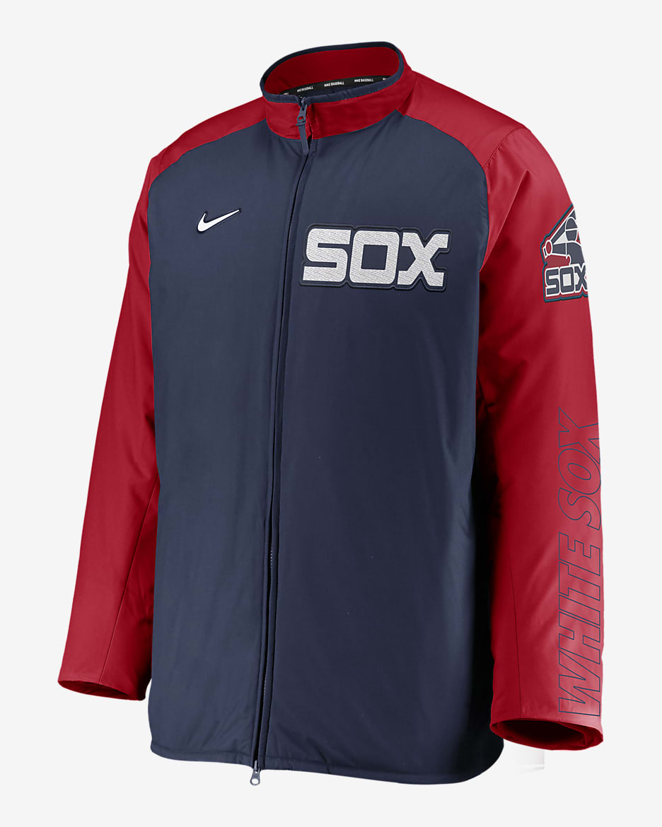 Nike Dugout (MLB Chicago White Sox) Men's Full-Zip Jacket - Midnight Navy