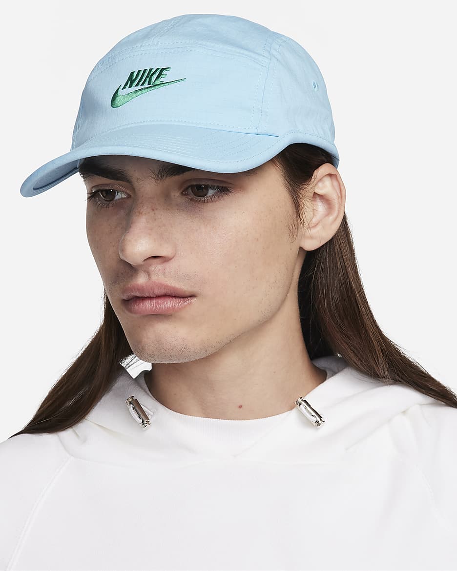 Nike Fly Unstructured Futura Cap - Aquarius Blue/Stadium Green