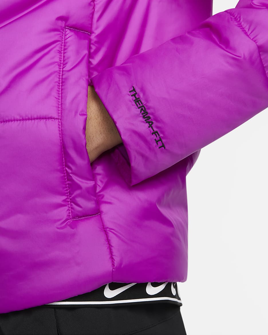 Nike Sportswear Therma-FIT Repel Women's Jacket - Vivid Purple/Black/White