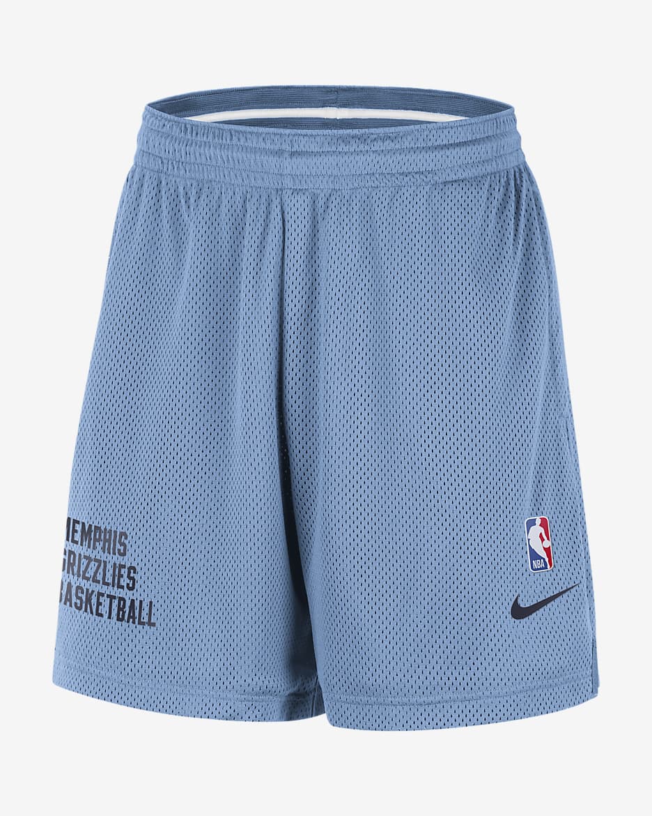 Shorts de malla Nike de la NBA para hombre Memphis Grizzlies - Azul claro/Blanco