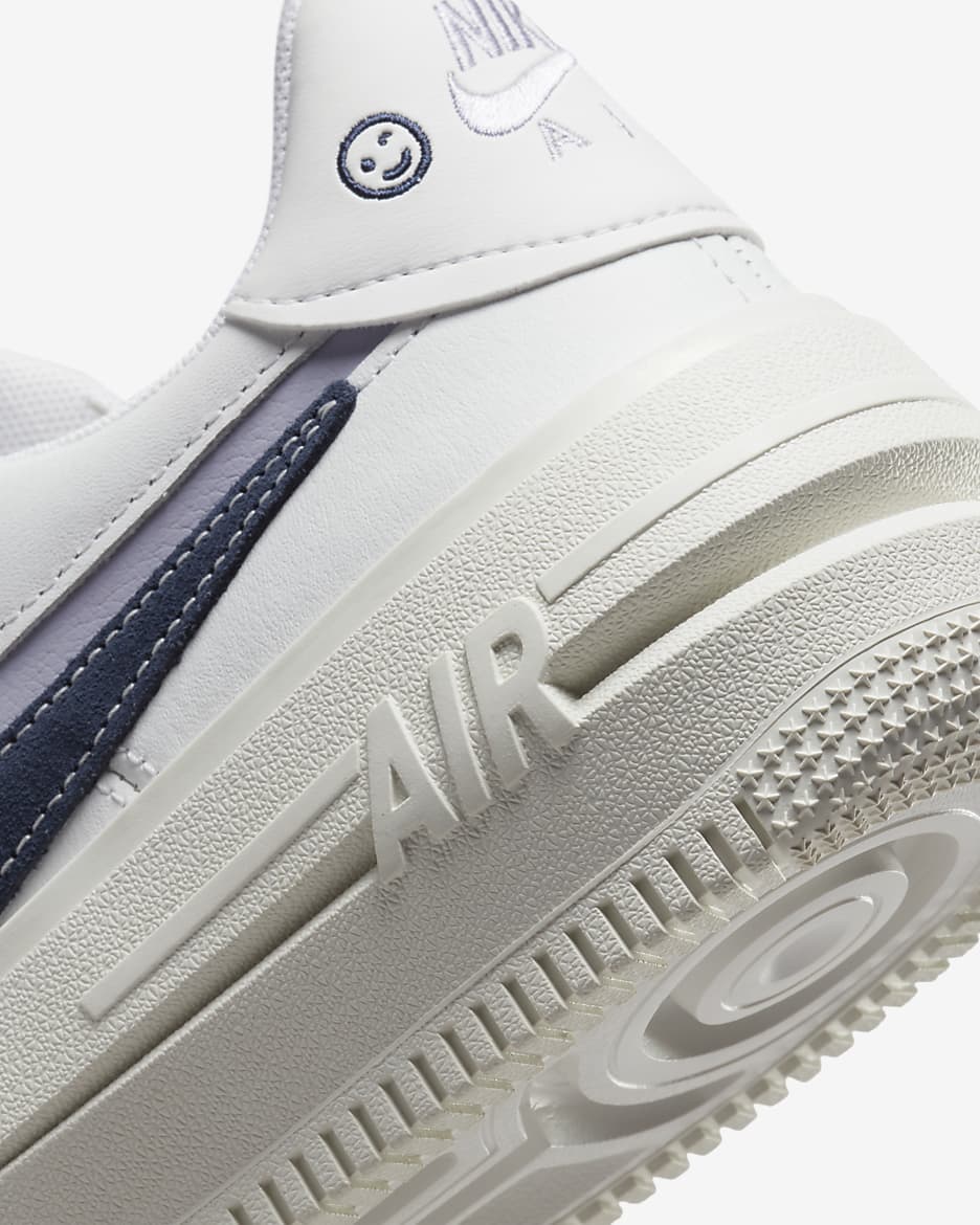 Nike Air Force 1 PLT.AF.ORM LV8 Women's Shoes - Summit White/Oxygen Purple/Sail/Midnight Navy