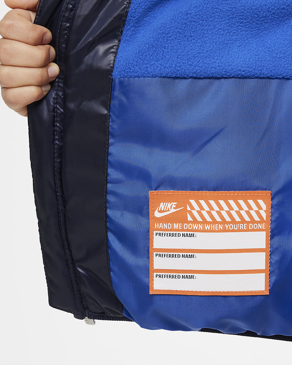 Veste matelassée avec garnissage Nike pour tout-petit - Game Royal