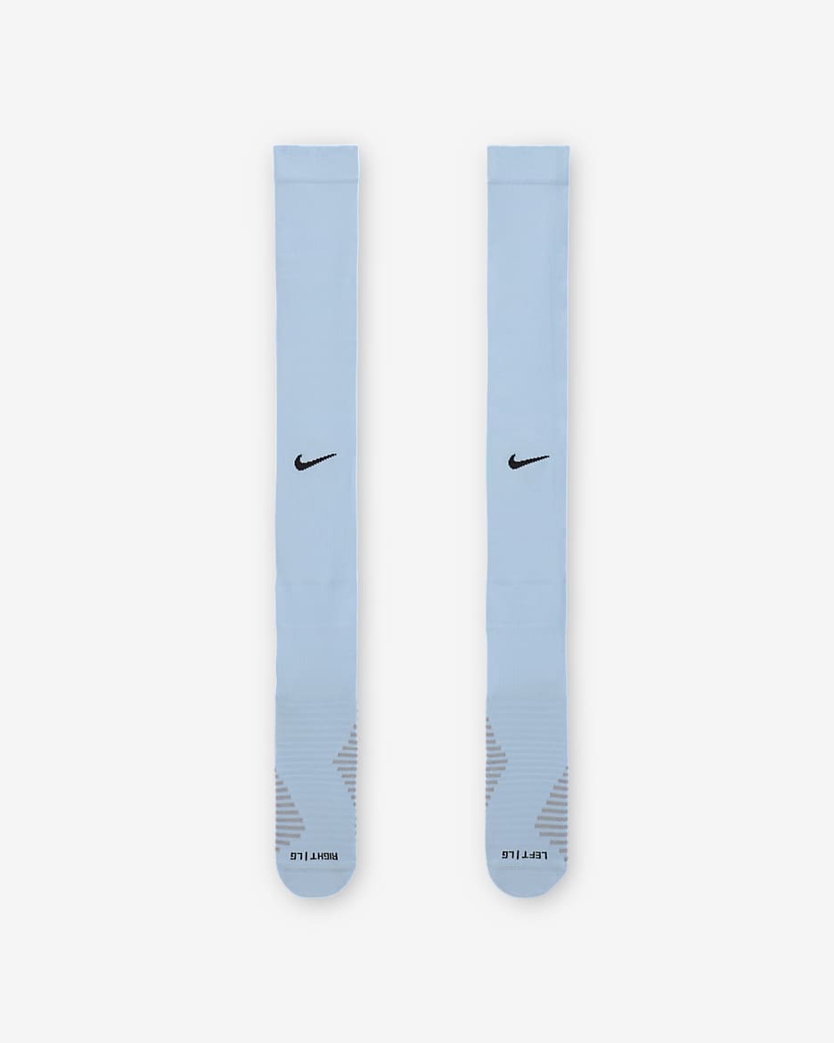 Chaussettes de foot montantes Nike Dri-FIT Portugal Strike Extérieur - Celestine Blue/Sail/University Red/Pitch Blue