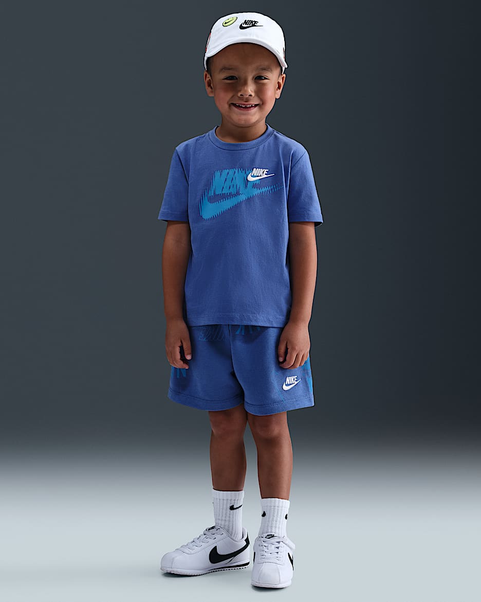 Conjunto de shorts Energy de dos piezas infantil Nike - Azul cometa
