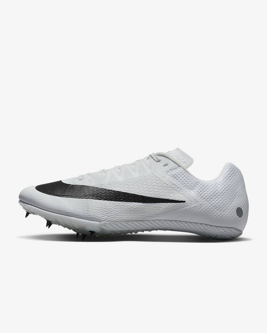 Nike Rival Sprint piggsko til sprintløp - Hvit/Metallic Silver/Pure Platinum/Svart