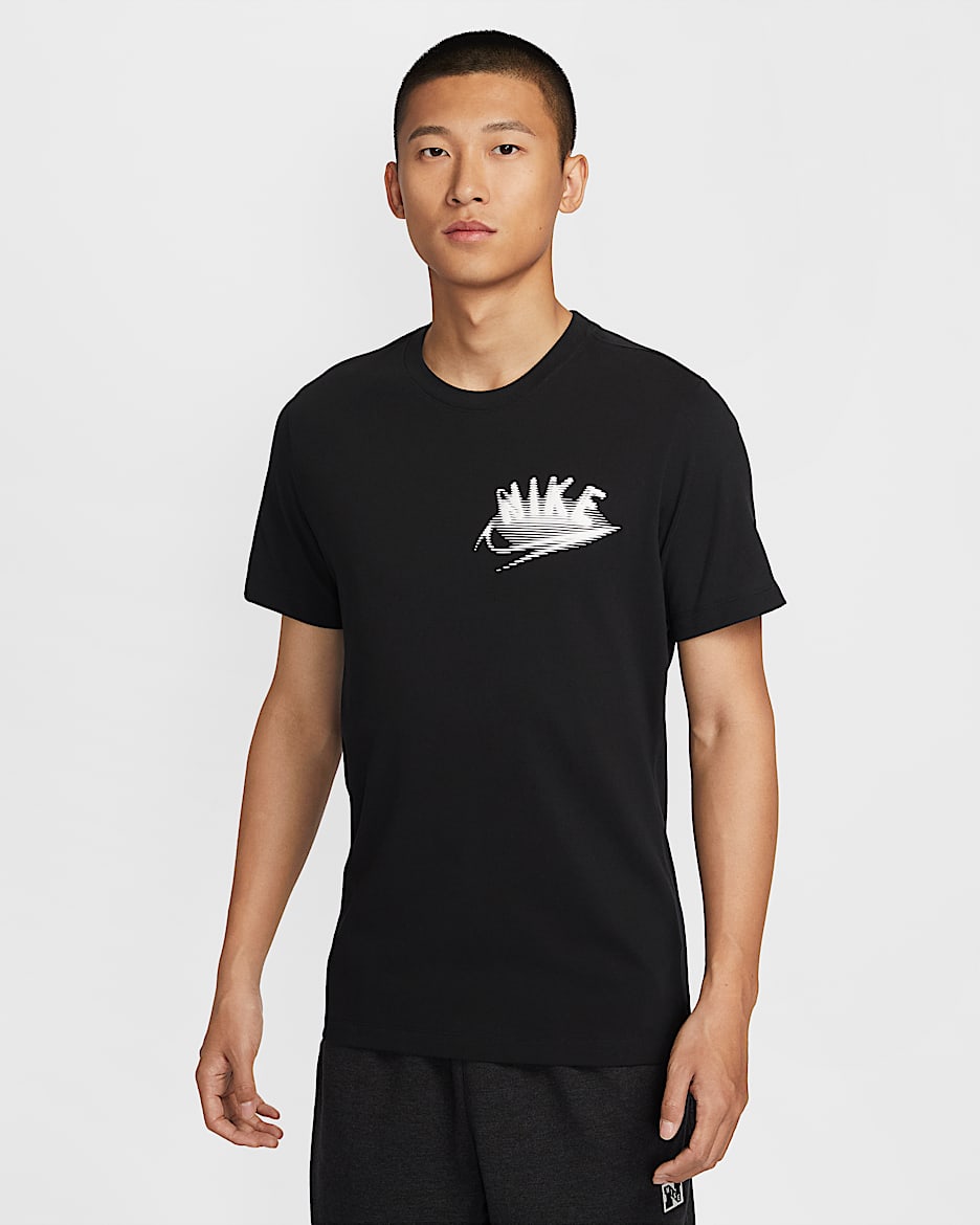 ナイキ メンズ Dri-FIT フィットネス Tシャツ - ブラック