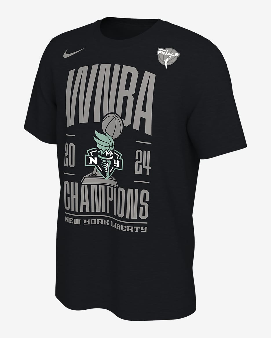 Playera Nike de la WNBA New York Liberty - Negro