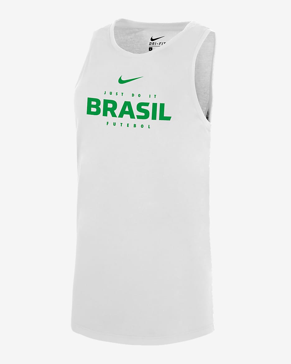 Camiseta de tirantes Nike Dri-FIT para mujer Brasil - Blanco