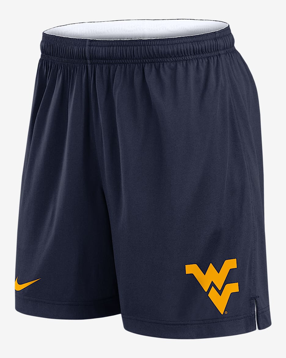 Shorts universitarios Nike Dri-FIT para hombre West Virginia Primetime Reversible - Blanco