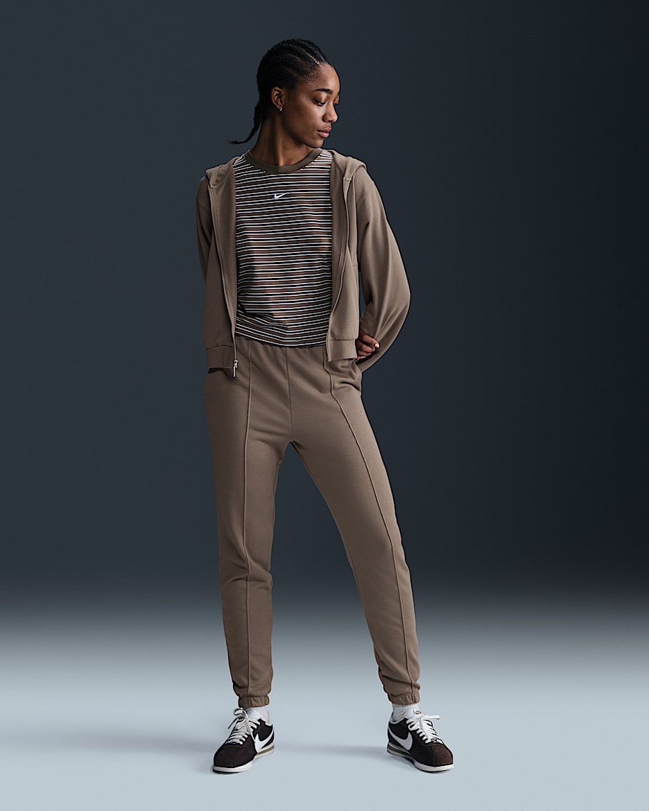 Nike Sportswear Chill Terry Women's Slim High-Waisted French Terry Sweatpants - Mink Brown/Mink Brown