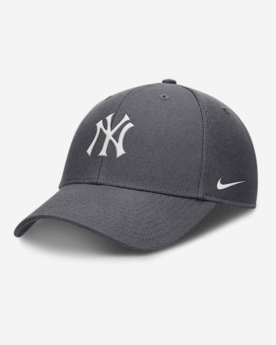 New York Yankees Club Men's Nike Dri-FIT MLB Adjustable Hat - Grey