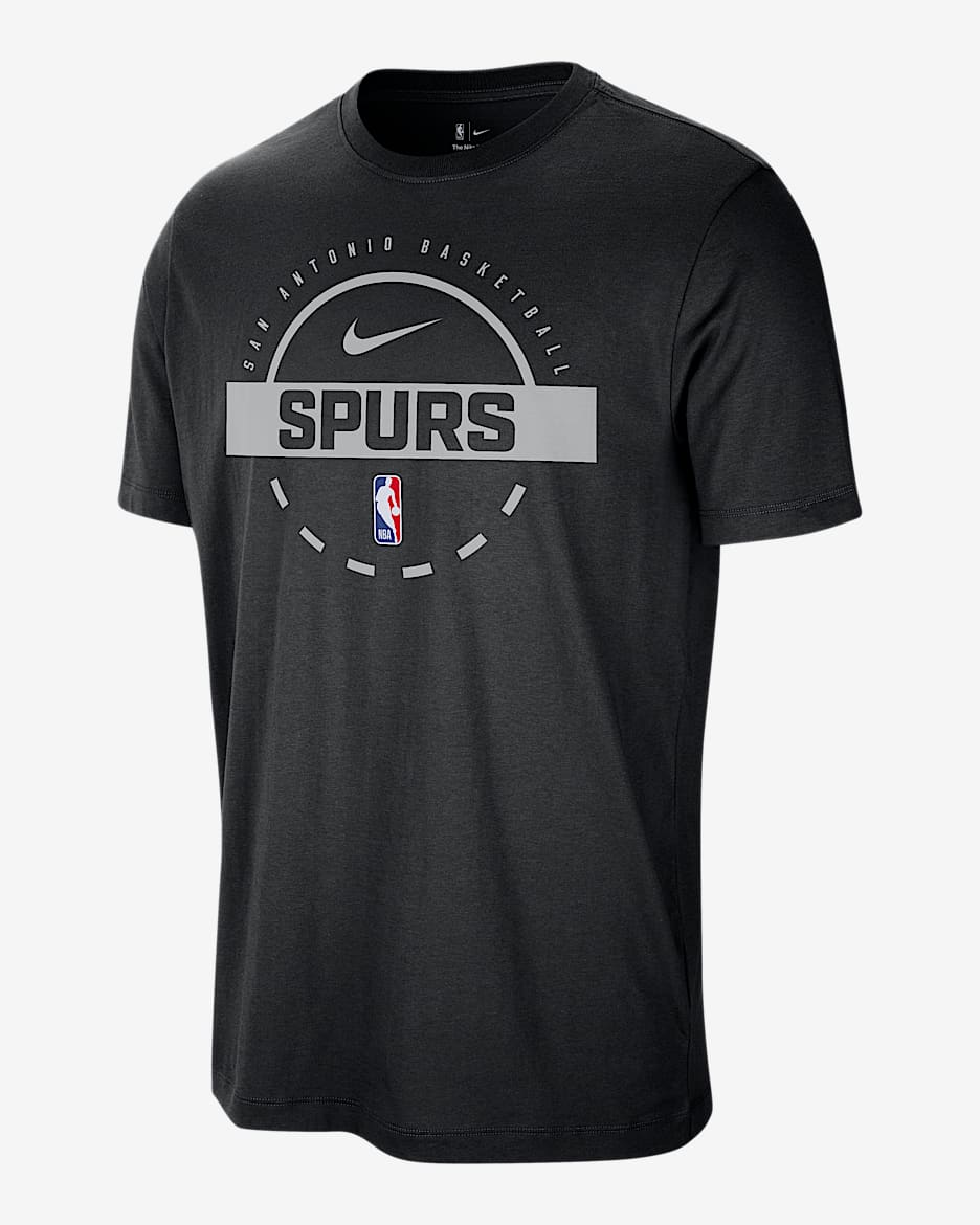 San Antonio Spurs Men's Nike NBA Practice T-Shirt - Black