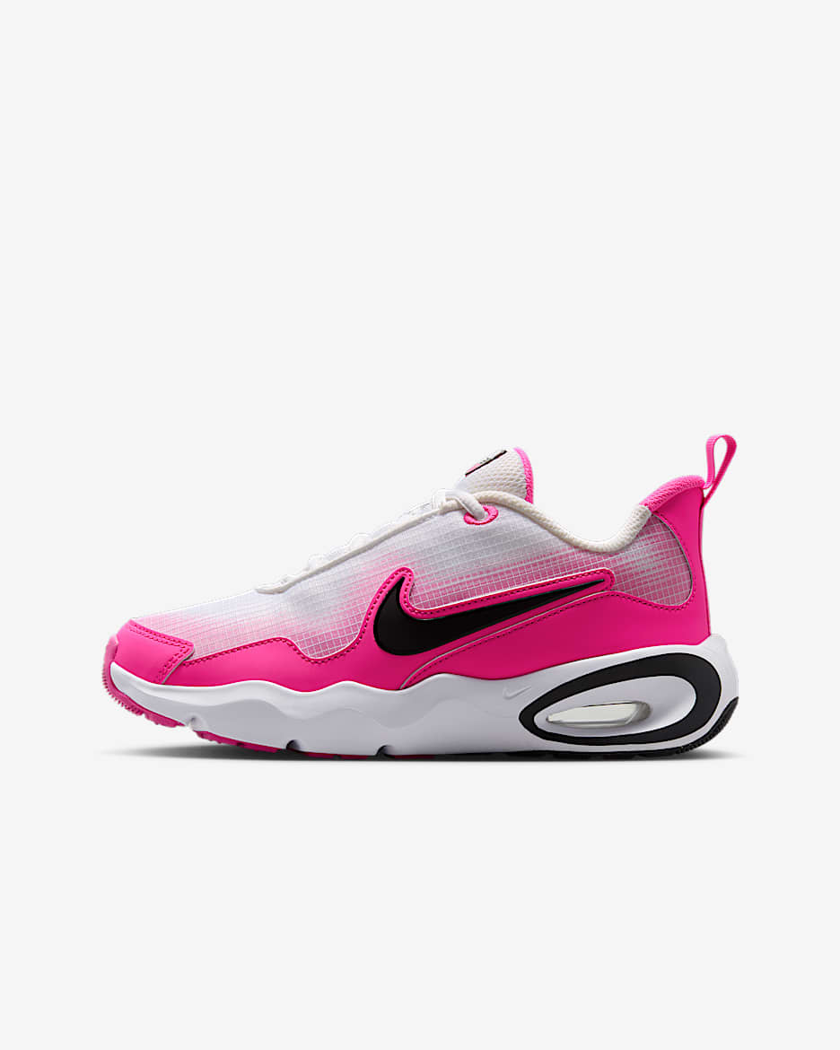 Nike Air Max Nova Big Kids' Shoes - White/Laser Fuchsia/Black