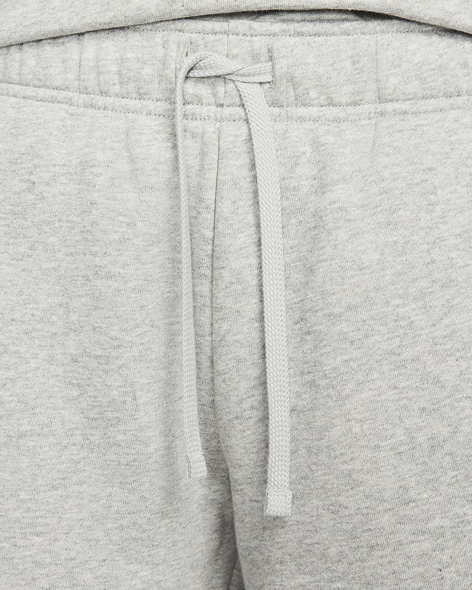 Nike Sportswear Club Fleece Women's Mid-Rise Shorts - Dark Grey Heather/White