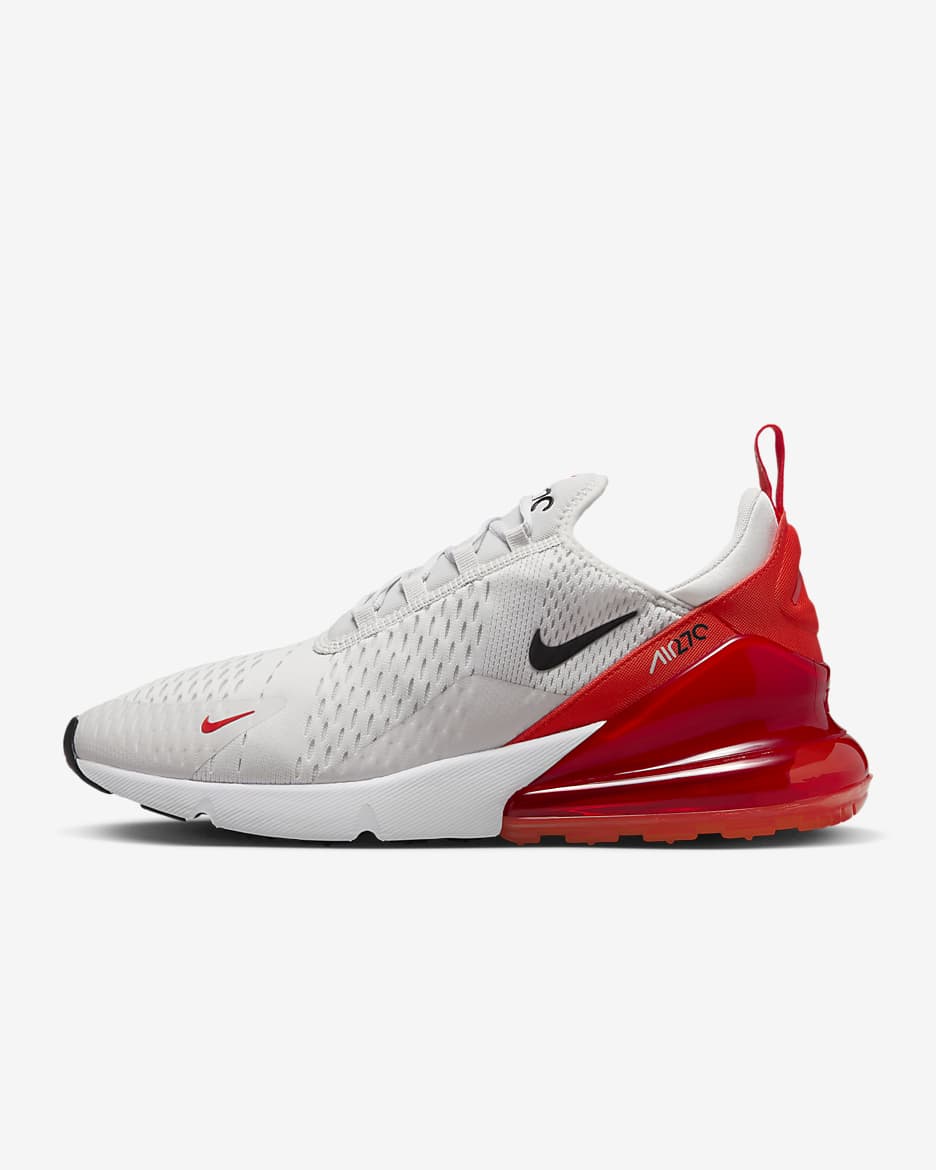 Tenis para hombre Nike Air Max 270 - Polvo fotón/Rojo picante/Blanco/Negro