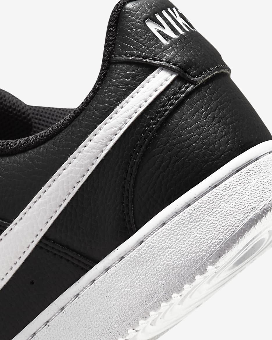 Nike Court Vision Low Next Nature Men's Shoes - Black/Black/White