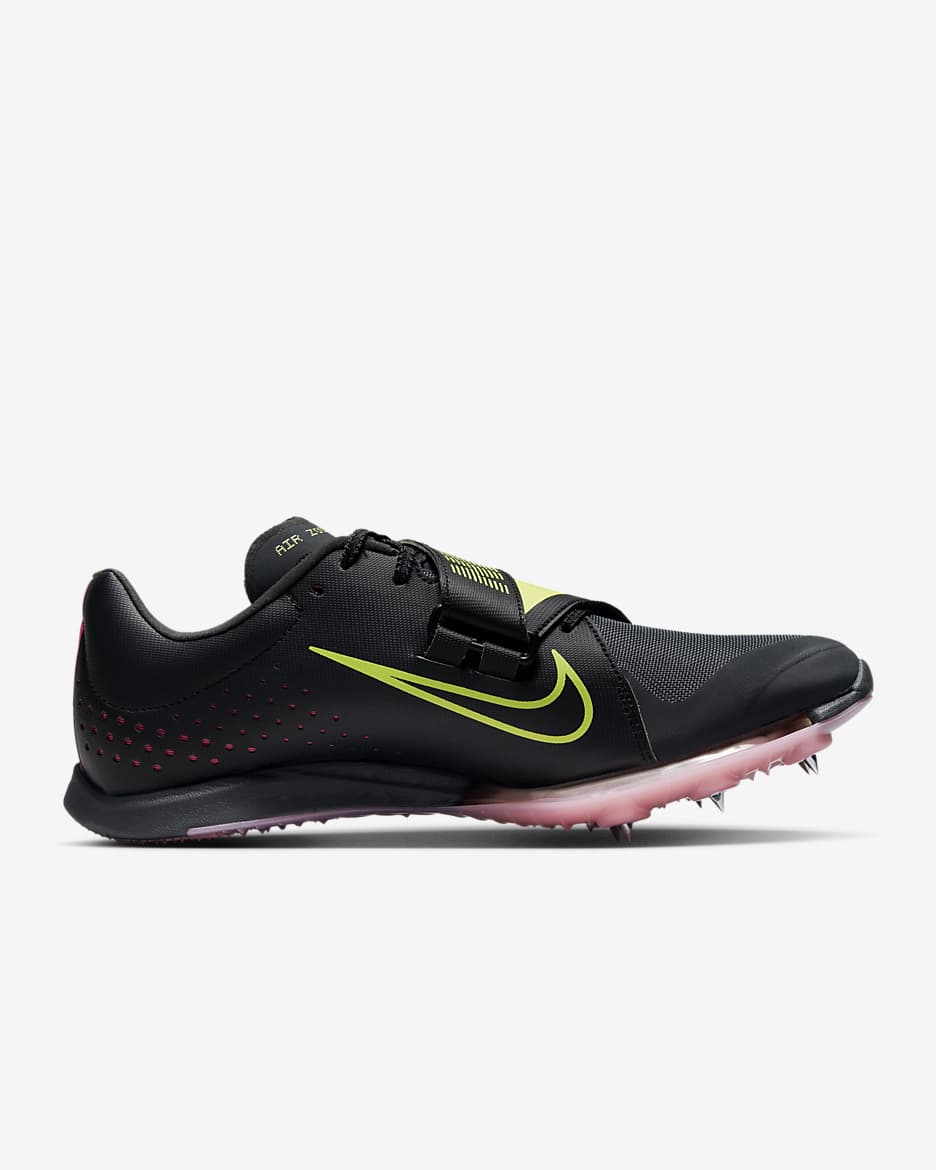 Nike Air Zoom LJ Elite Sabatilles amb claus de salt d'atletisme - Anthracite/Negre/Fierce Pink