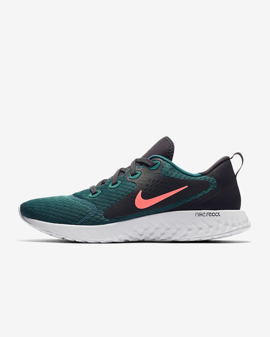 Nike Legend React Men's Running Shoes - Geode Teal/Oil Grey/Vast Grey/Hot Punch