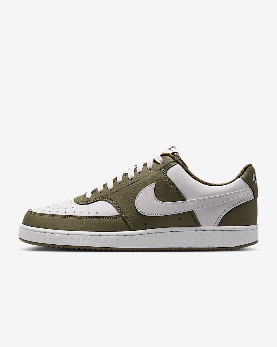 Nike Court Vision Low Herrenschuh - Medium Olive/Weiß