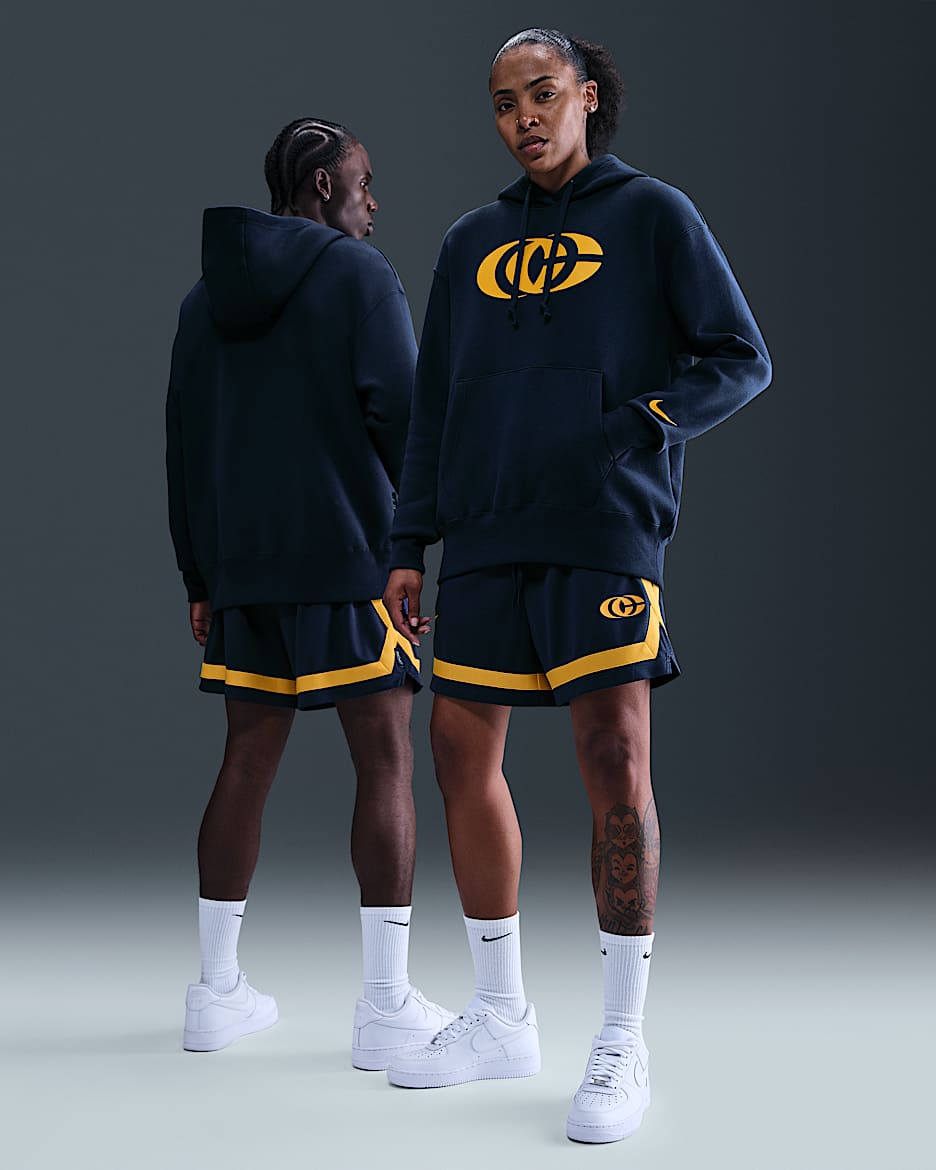 Caitlin Clark Nike Women's Crossover Dri-FIT 5" Basketball Shorts - Midnight Navy/Amarillo/Amarillo