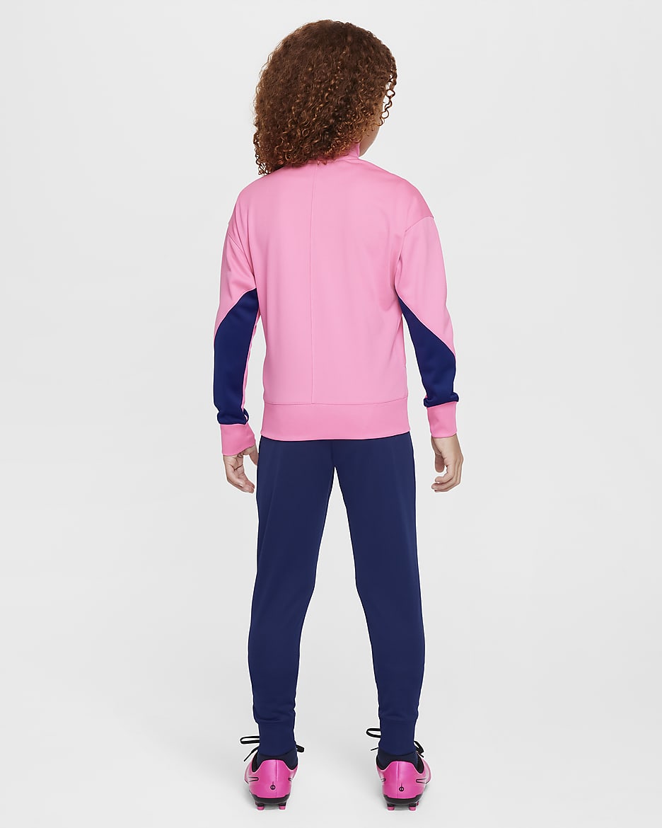 Atlético Madrid Strike Third Older Kids' Nike Dri-FIT Football Knit Tracksuit - Pink Glow/Blue Void/Blue Void