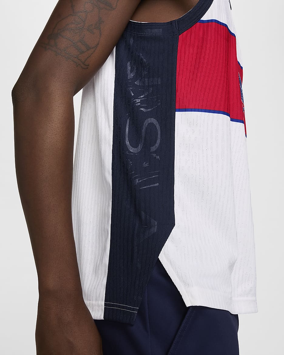 Nike SB USA Men's Dri-FIT ADV Sleeveless Skate Jersey - White/Sport Red/Obsidian/Black