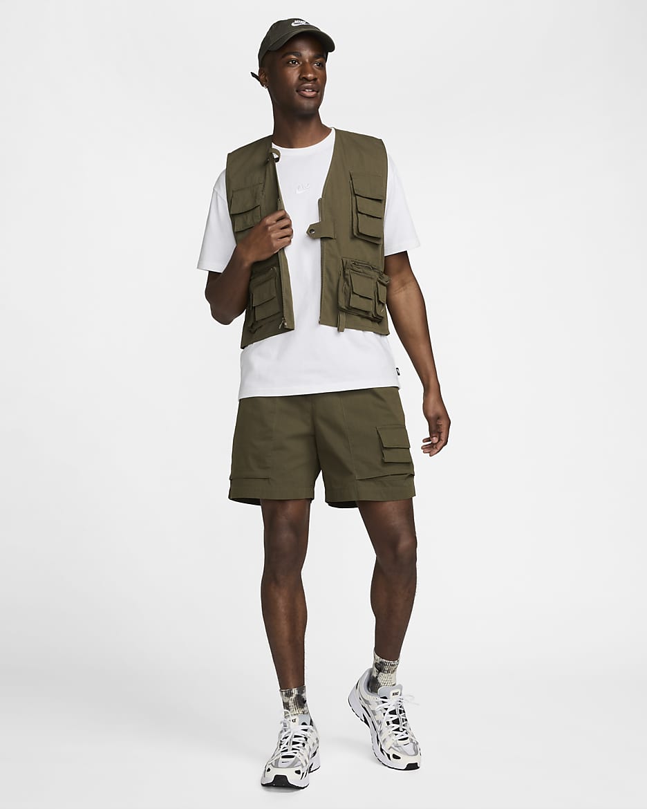 Nike Life Men's Utility Gilet - Cargo Khaki/Cargo Khaki