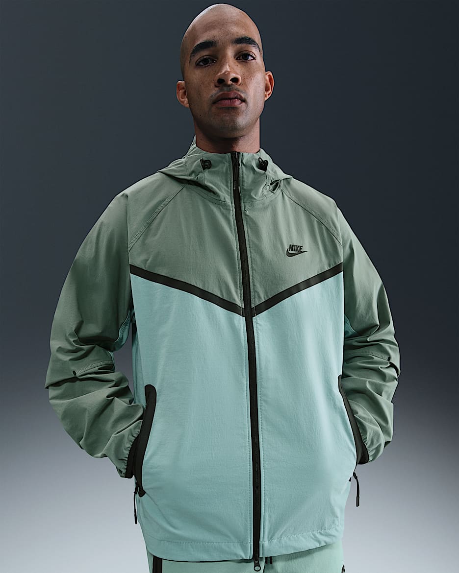 Giacca in tessuto Nike Tech – Uomo - Cannon/Clay Green/Nero