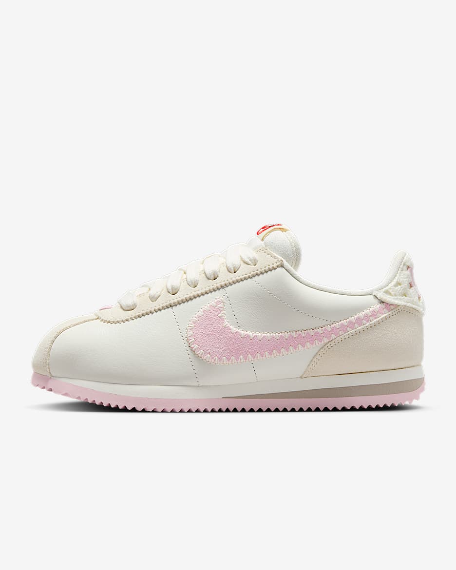 Nike Cortez Women's Shoes - Sail/Sail/College Grey/Pink Foam