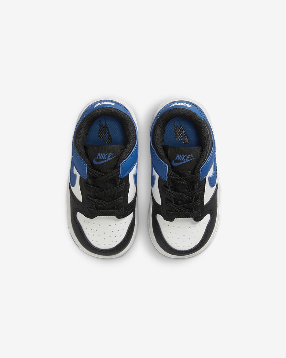 Nike Dunk Low Baby/Toddler Shoes - Summit White/Black/White/Industrial Blue