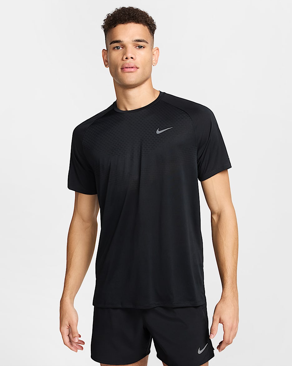 Camisola de running de manga curta Dri-FIT ADV Nike Stride para homem - Preto