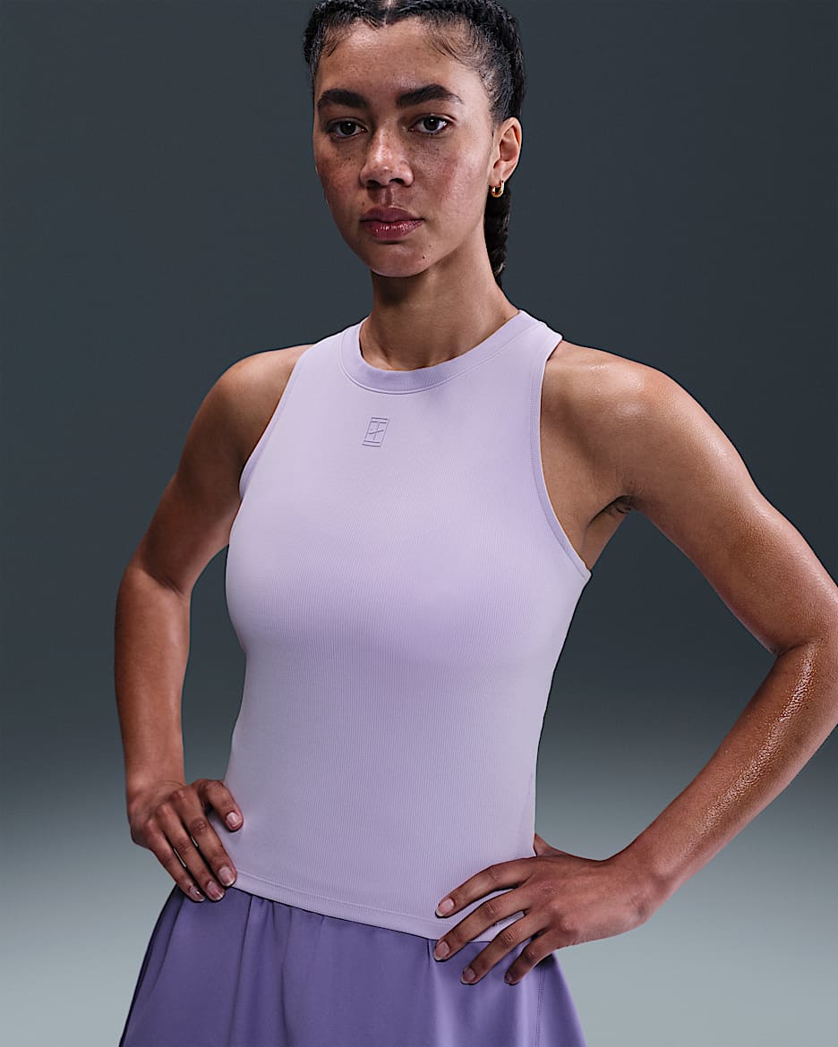 NikeCourt Advantage Dri-FIT tennistanktop voor dames - Hydrangeas/Hydrangeas