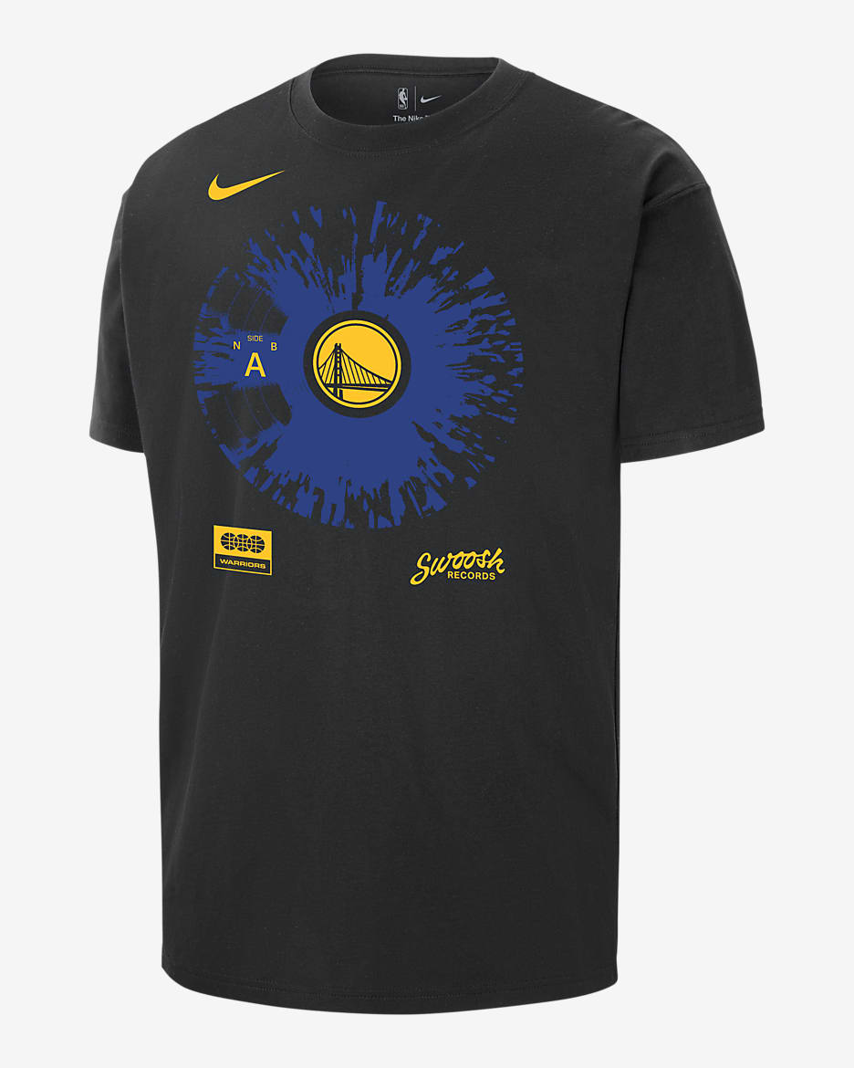 Golden State Warriors Max90 Men's Nike NBA T-Shirt - Black