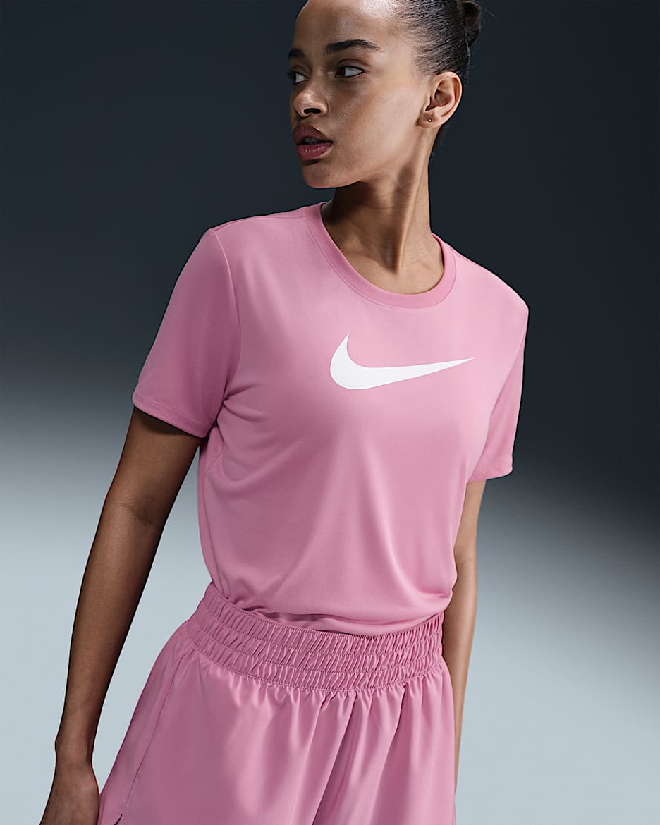 Playera con gráfico Dri-FIT para mujer Nike - Rosa elemental