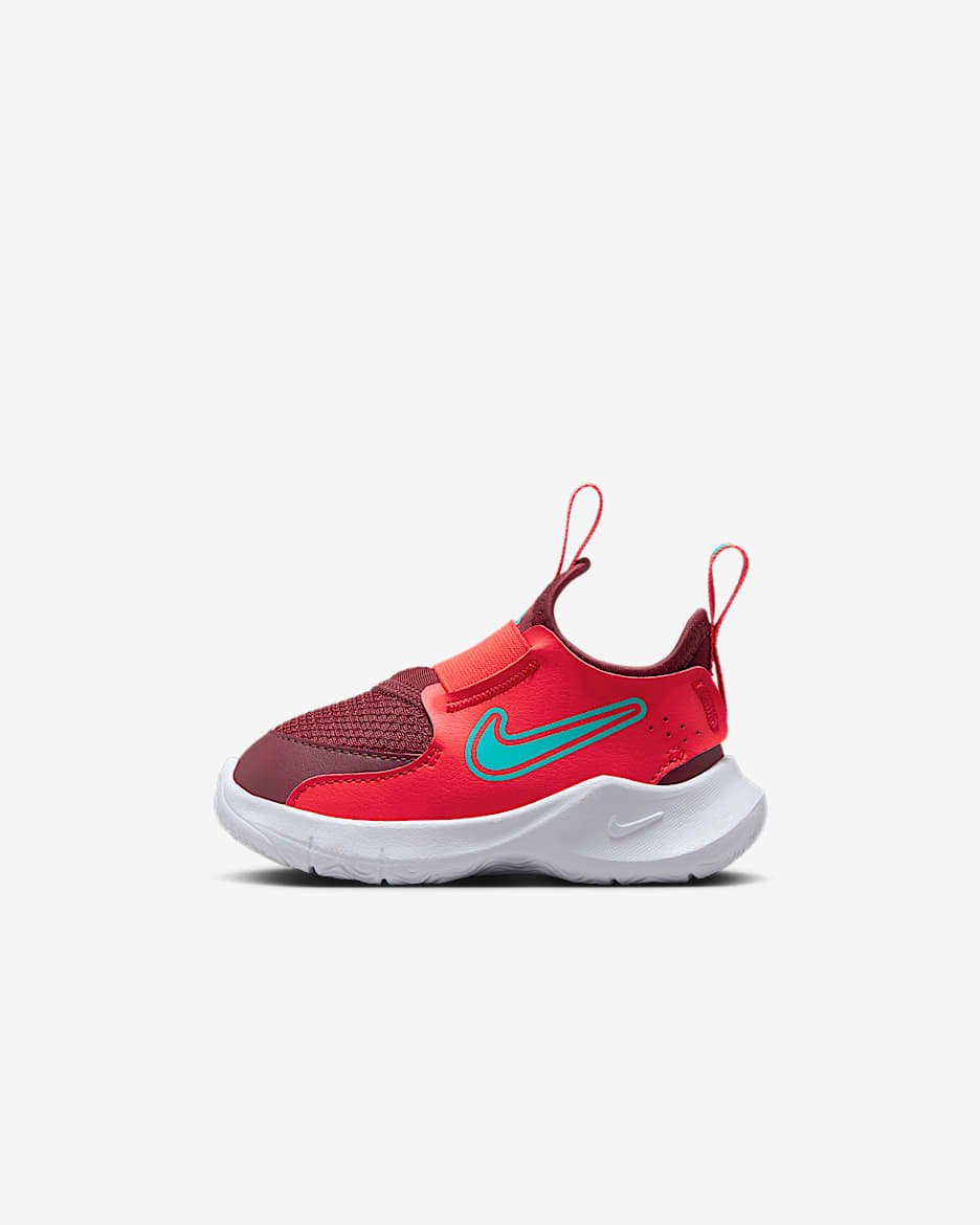 Tenis para bebé e infantil Nike Flex Runner 3 - Carmesí claro/Rojo team oscuro/Blanco/Cactus empolvado