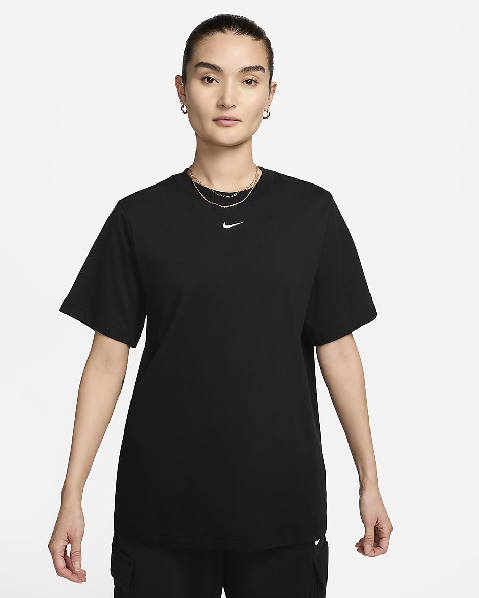 ナイキ スポーツウェア ウィメンズ Tシャツ - ブラック/ホワイト