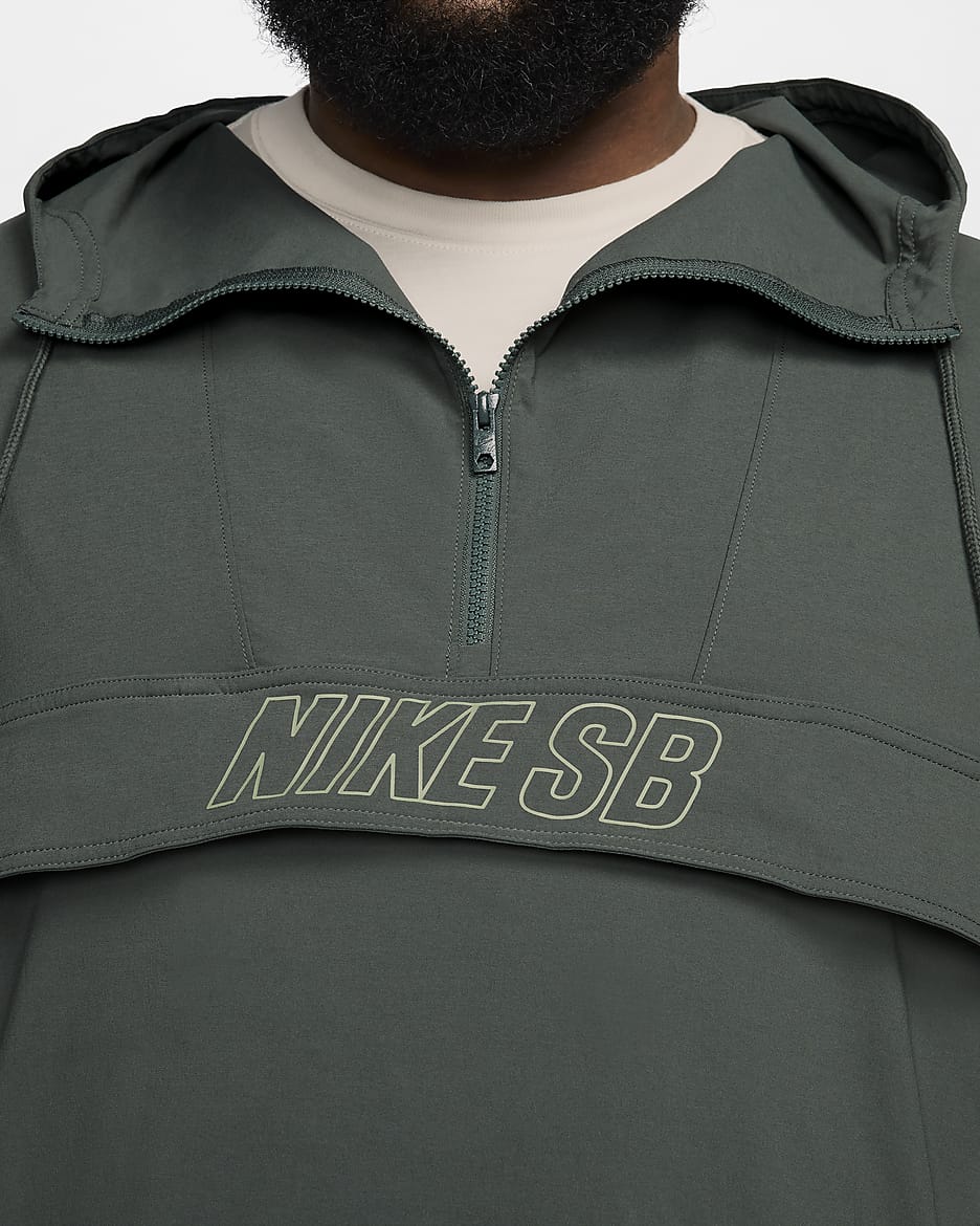 Nike SB Anorak Skate Jacket - Vintage Green/Oil Green